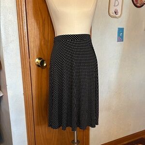 George Black and White A-Line Skirt